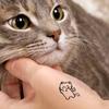 Nueva pegatina de tatuaje pequeña y fresca de dibujos animados para niños, linda mariposa, flor, cuerpo, patrón pequeño, pegatina para dedos con viento