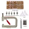 Máquina Manual de Clavar Perlas Juego de Clavado de Garra Hueca para Perlas Accesorios Portátiles de Presión Manual para Perforación de Perlas DIY