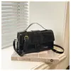 Bolsa Quadrada Pequena Portátil de Alto Padrão no Atacado Bolsa Feminina Outono 2025 Novo Estilo Estilo Estrangeiro Bolsa de Ombro Splicing Bolsa Transversal para o Dia a Dia