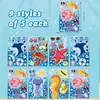 Amazon Comercio Exterior Pegatinas de Animales Marinos Niños Dibujos Animados Rompecabezas DIY Pegatinas Juego Manualidad Pegatinas de Recompensa