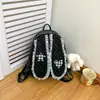 Mochila de encaje de lunares transfronteriza para mujer 2026, gran capacidad, nueva mochila escolar versátil para estudiantes, mochila casual de moda