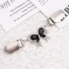 Clipe de lenço de gola clipe de xale fivela de lenço de diamante europeia e americana broche anti-luz clipe de suéter vintage acessórios de liga feminina