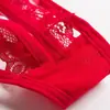 Calcinha Feminina Sexy com Design Vazado e Massagem com Pérolas, Tanga de Tentação com Abertura na Virilha, Não Precisa Remover para Relação Sexual 2167