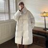 289 Casaco de Algodão de Inverno 2024 para Homens, Jaqueta de Algodão Grossa Tendência de Comprimento Médio para Homens, Roupa Exterior para Casais