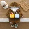 Ropa de Otoño Nueva 2026 para Niños de Importación Conjunto Elegante Ropa Informal Sudadera con Capucha Conjunto de Tres Piezas Moderno