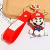 Llavero de Mario Dibujos Animados Goma Suave Colgante para Coche Mochila Lindo Super Mario Llavero Grande de Felpa
