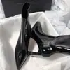 Primer Encuentro Ji Pointed Plataforma Impermeable Elástico Tacón Medio Moda Tacón Grueso Adelgazante Temperamento Botines Cortos Franceses Mujer