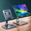Soporte Metálico de Aleación de Aluminio para Teléfono/Tableta: Altura y ángulo ajustables, Plegable y portátil, Compatible con dispositivos de 12.9 pulgadas