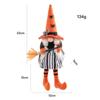 Nuevo Transfronterizo Escoba de Halloween Bruja Negro Bandera de Tracción Pierna Larga Sombrero Alto Muñeco sin Rostro Accesorios Decoración Adornos
