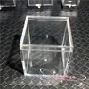 Caixa Acrílica Base Display de Espécimes de Cristal Mineral Caixa de Armazenamento Pedra Bruta Minério Rocha Coleção Caixa Decorativa