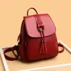 Mochila Mochila de Mujer 2025 Verano Nuevo Colgante de Borla Mamá Gran Capacidad Mochila Escolar para Estudiantes Bolsa de Viaje para Exteriores