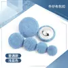 Botones cubiertos de tela azul mezclilla para jeans, chaquetas de mezclilla, faldas de mezclilla, camisas, blusas y suéteres, botones redondos, botones pequeños