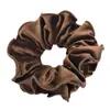 Goma de Pelo de Terciopelo Estilo Coreano Versátil Fruncida para Marcar la Cintura con un Toque de Lujo, Goma para el Pelo de Doble Capa con Bordes Sellados para Coletas y Accesorios Florales para el Cabello