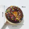 PU simulação donut squishy slow rebound bolo comida brinquedo pão crianças adesivos de geladeira pequeno pingente ornamentos