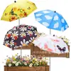 Sombrilla Popular Transfronteriza para Plantas de Amazon, Flor en Maceta, Sombrilla de Protección Solar, Aislada, Sombrilla de Protección para Plantas de Exterior en el Suelo