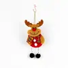 Nuevos artículos de decoración navideña transfronteriza: colgantes pequeños para personas mayores, adornos colgantes, accesorios para árbol de Navidad, decoraciones pequeñas de tela, regalos