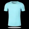 Camiseta de secado rápido con logotipo personalizado para maratón, carrera en grupo, cuello redondo, manga corta, publicidad, ropa de trabajo, secado rápido