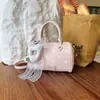 Bolsa cruzada de hombro estilo coreano ShuaiMijia con lunares dulces, para mujer, de nicho, linda, con lazo, bolso de mano elegante