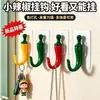 Gancho adhesivo muy atractivo con forma de chile pequeño, con adhesivo fuerte, para pared sin dejar rastro, herramienta mágica de almacenamiento para llaves y abrigos de cocina