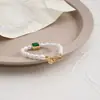 Set de Pulseras Abiertas de Cadena Gruesa Exagerada Personalizadas Transfronterizas Europeas y Americanas Más Vendidas Set de 5 Piezas Pulsera Metálica Creativa de Cuentas Redondas