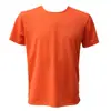 Camiseta de secado rápido en stock para correr al aire libre en maratón, camiseta promocional lisa de manga corta y cuello redondo, camiseta cultural con logo