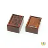 Caja Pequeña de Madera con Ensamblaje de Caja y Espiga de Jadeware de Madera Maciza, Caja de Joyería de Palo de Rosa Rojo, Colgante de Jade, Anillo, Caja de Almacenamiento de Pendientes, Caja de Madera