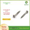 Parafuso auto-roscante de cabeça redonda com furo quadrado cruzado, parafuso auto-rotativo, niquelado, tratamento térmico, endurecido, parafuso de corte de cauda de dente duplo, prego para parede de gesso, vendas diretas