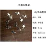 Accesorios para Joyería DIY Colgante de Estrella de Cinco Puntas Brillante Plata Antigua Colgante de Joyería Accesorios para Pulsera Collar Material