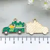 Trébol Gota de Aceite Aleación Irlandés SUERTE Colgante DIY Pulsera Pendientes Llavero Accesorios de Joyería
