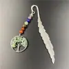 Marcador de Página Árvore da Vida Pedra Colorida Série Pena de Cristal Jade Retrô Fonte de Comércio Exterior Transfronteiriça Amazon eBay