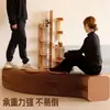 Taburete de Papel Telescópico, Banco Largo, Banco Plegable, Banco Retráctil Simple Portátil Ahorrador de Espacio, Taburete Bajo para Cambiar Zapatos en la Entrada