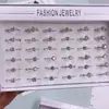 Anillos para hombre y mujer tamaño real ajustables accesorios para boda compromiso joyería de circonita suministro de fabricantes populares transfronterizos