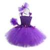 Comercio electrónico transfronterizo suministro Princesa nailon morado Mujer Ropa europea y americana hecha a mano falda de cancan ropa de ballet falda tutú