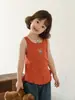 Chaleco de Verano para Niñas Wulibuyi con Dibujos Animados sin Mangas Patrón de Copo de Nieve Camiseta Superior en Capas para Niñas Pequeñas