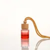 Pingente de garrafa para aromatizador de carro com alça, garrafa vazia para perfume de óleo essencial para carro, decoração de carro com cheiro fresco, atacado