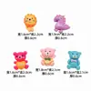 Accesorios de Resina DIY Animales de Dibujos Animados Dinosaurios Osos Materiales para Joyería Colgante para Llavero Funda de Teléfono Móvil Parche Decorativo