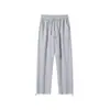 Pantalones Deportivos Casuales Rectos de Algodón Elástico de Alta Calidad 320g Unisex Juvenil Mismo Estilo Pantalones Largos para Correr y Deportes