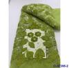 Vestido Europeo y Americano Plisado Flor 3D Lentejuelas Encaje de Malla Tela Encaje de Lentejuelas Nupcial