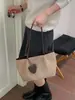 Bolso de gamuza para mujer, nueva colección de otoño 2026, elegante y sofisticado, adecuado para ir al trabajo, gran capacidad, bolso de hombro tipo tote