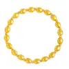 Pulseira Versátil de Luxo e Sofisticação com Miçangas de Arroz e Miçangas Douradas, Perfeita para Presentear Sua Namorada