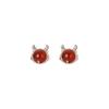 Qianjia Plata Esterlina S925 [Diseño Original] Aretes Dragón de la Suerte 2025 Año del Dragón del Zodíaco Transferencia Tendencia Nacional Joyería para las Orejas