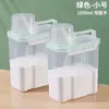 Caja de Almacenamiento para Detergente en Polvo con Asa Contenedor de Plástico Detergente para Ropa Baño Transparente Sellado Bote de Gran Capacidad Caja de Almacenamiento