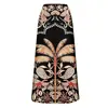 Traje de baño retro de una pieza europeo y americano para mujer, conjunto de falda de gasa con corbata y escote en V profundo, popular en Amazon, estampado floral al por mayor