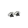Novedad Estilo Temperamento Nicho Mujer Acero Inoxidable Forma de Corazón Mariposa Pendientes Moda Personalidad Lujo Ligero Pendientes de Corazón con Diamante Venta al por Mayor