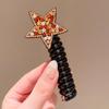 Elásticos de Cabelo de Fio de Telefone para Crianças com Estrelas de Strass, Elásticos de Cabelo de Alta Elasticidade para Meninas, Suaves com o Cabelo, Acessórios de Cabelo
