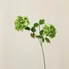Hortensia Artificial de Doble Cabeza Color Primavera Estilo Europeo Ramo de Mesa para Interiores Flor Decorativa para Sala de Estar Flor Falsa Flor de Seda Accesorio para Fotografía