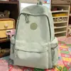 Mochila de Tecido com Padrão de Diamante Roxo de Taro Aromatizado com Limão Gelo Estilo Doce Japonês Melhor Amigo Lima Fresca Casual Viagem Mochila Pequena