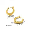Pendientes Hidráulicos Europeos y Americanos de Moda Transfronterizos de Acero Inoxidable Set de Pendientes Tendencia Chapados en Oro de 18K Pendientes para Mujer Fabricante Venta al por Mayor
