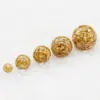 Fornecimento Direto da Fábrica Contas Redondas Folheadas a Ouro Contas Soltas Contas Espaçadoras DIY Estrela e Lua Bodhi Acessórios Pulseira Colar Acessórios de Joias Atacado