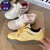 Tênis de treino retro alemão feminino verão versátil nicho tênis de plataforma original 2026 novo casual estudante tênis branco tênis de plataforma tendência